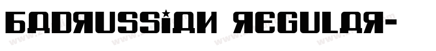 BadRussian Regular字体转换